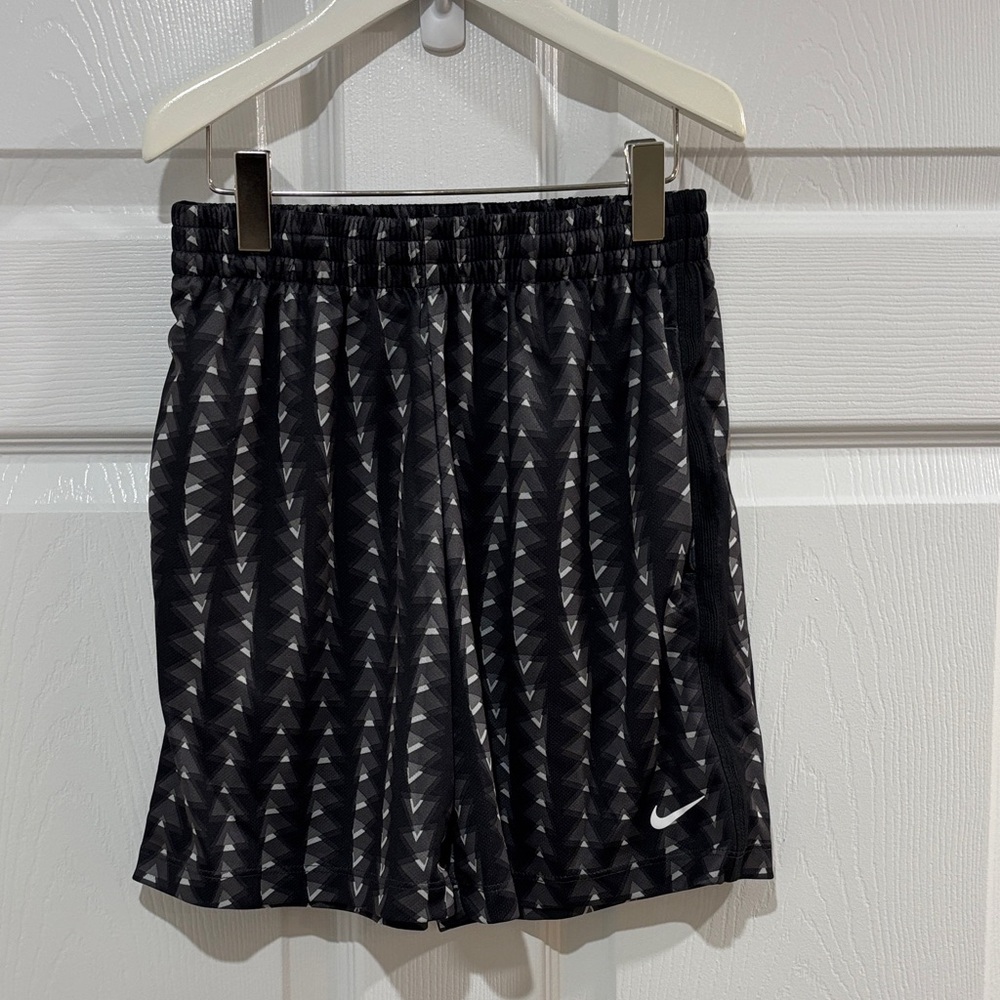 Nike Black and White Geometric Shorts